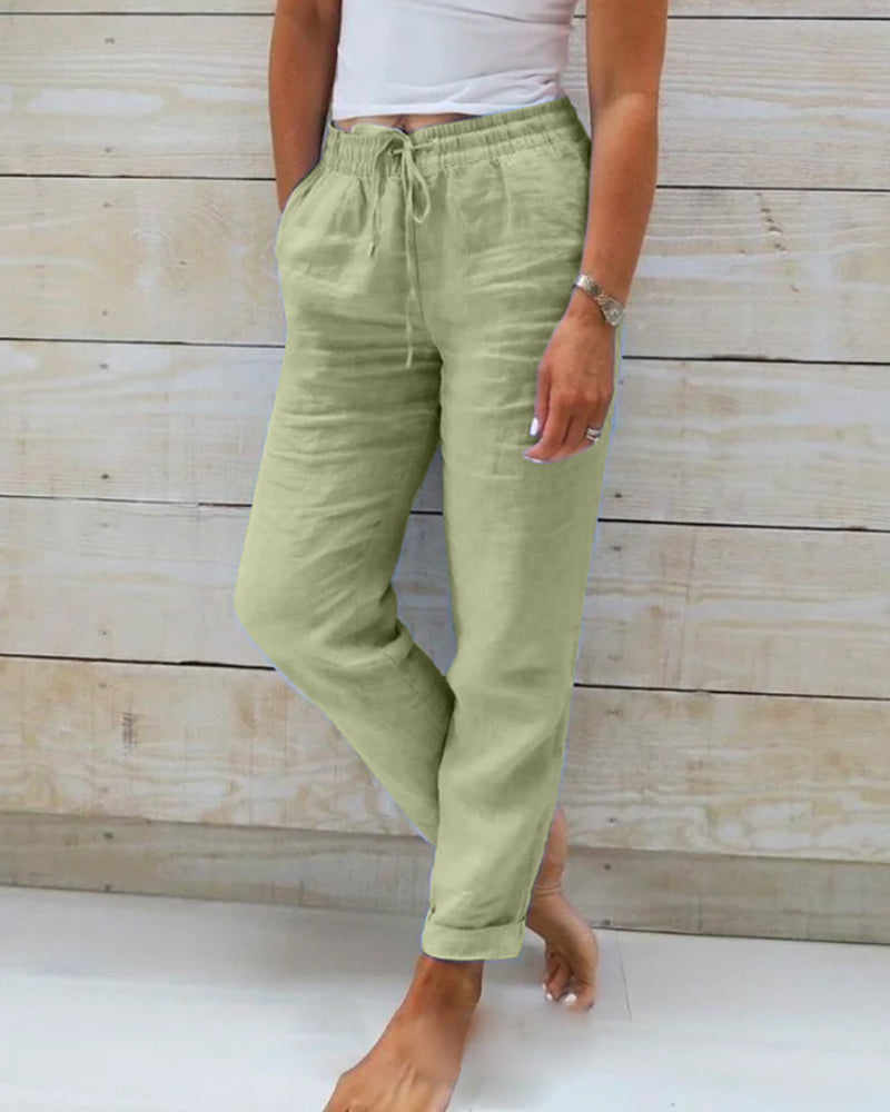 Lorenzo - Pantalones de Lino.