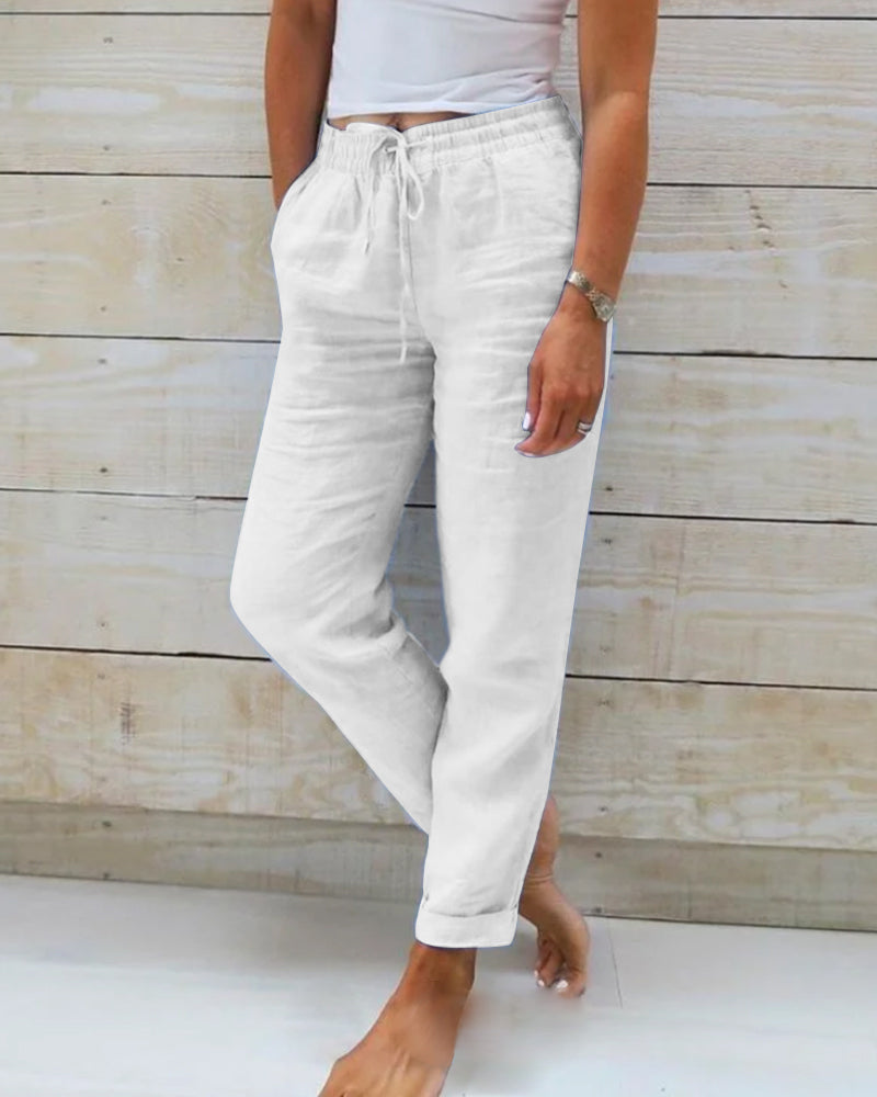 Lorenzo - Pantalones de Lino.