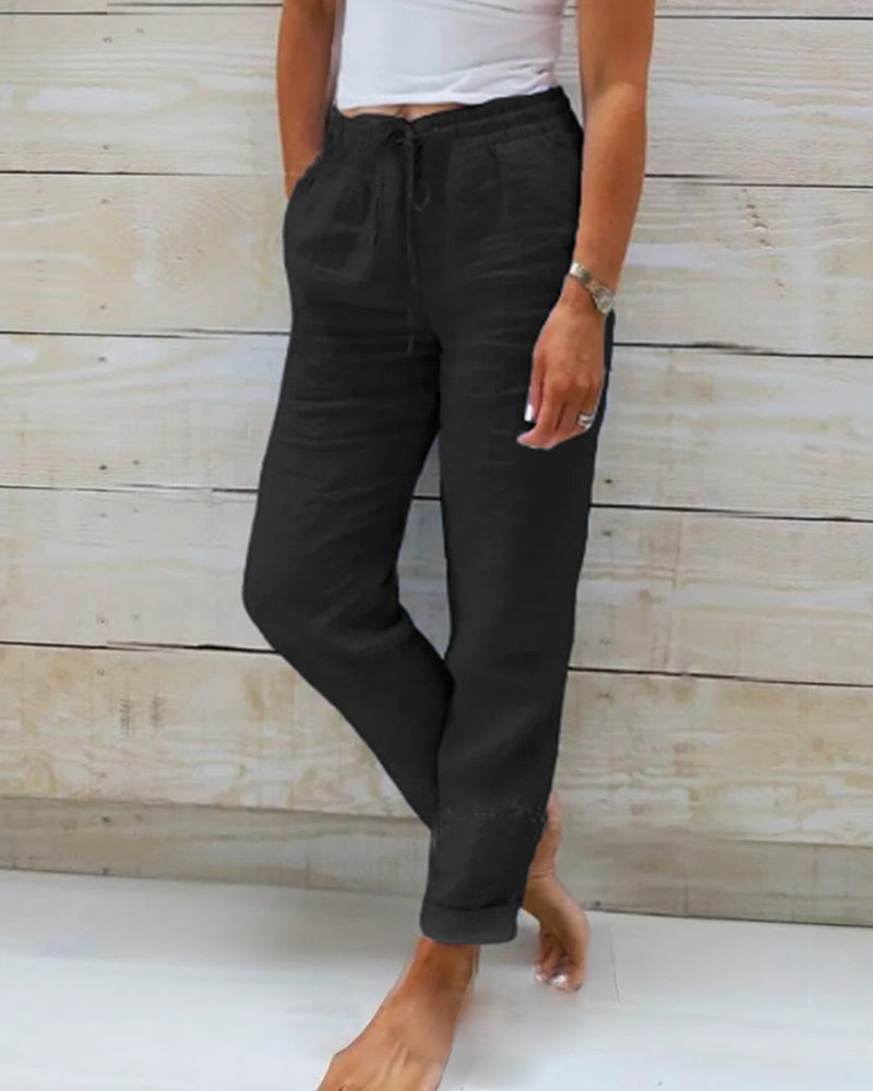 Lorenzo - Pantalones de Lino.
