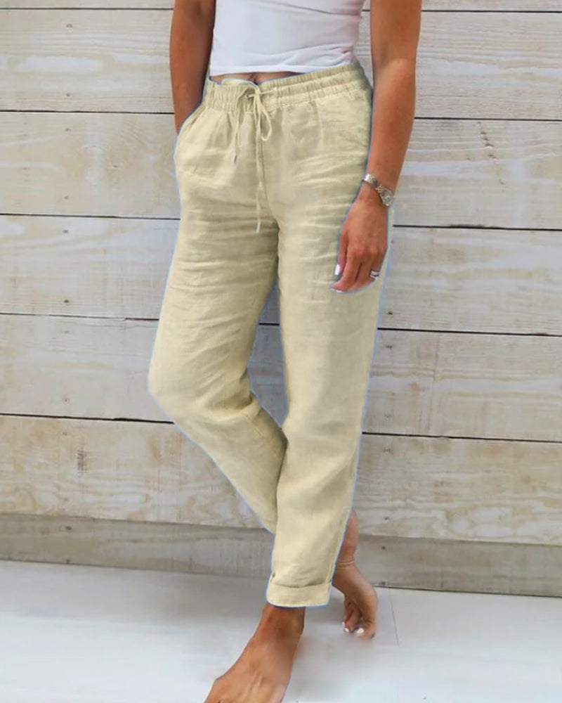 Lorenzo - Pantalones de Lino.