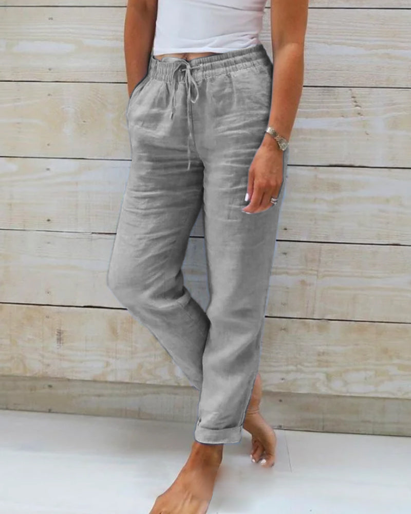 Lorenzo - Pantalones de Lino.