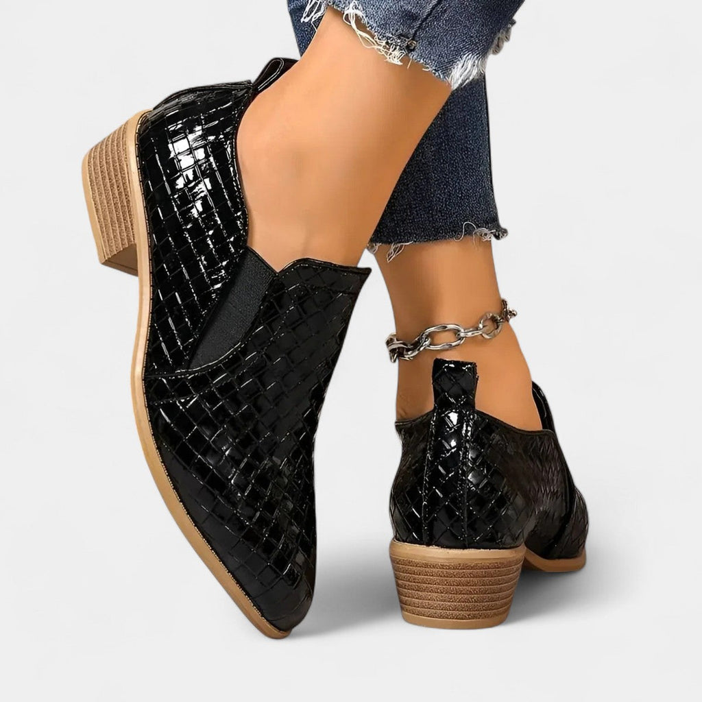 Abella - Zapatos Oxford de Cuero Vegano.