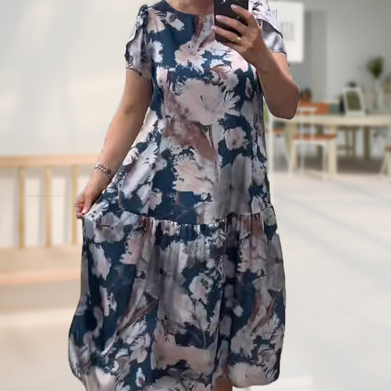 Luisa - Vestido Largo Floral de Primavera.