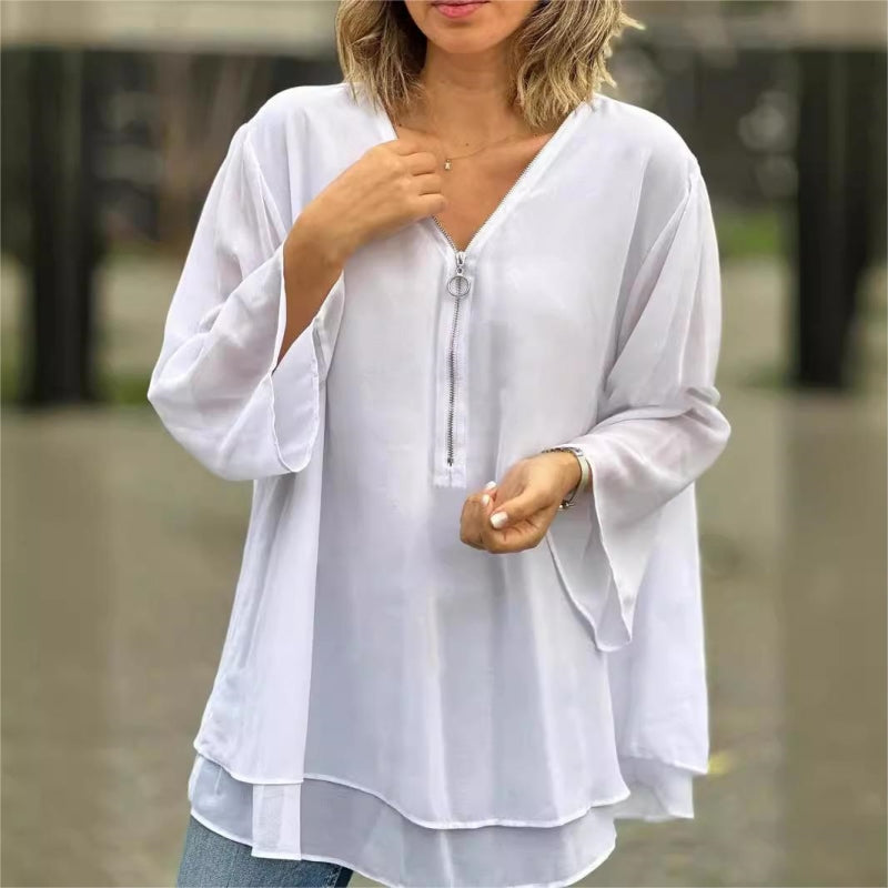 Cristina - Blusa de Chifón.
