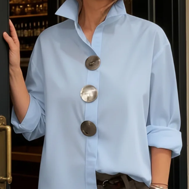 Claudia - Camisa Oversize con Botones.