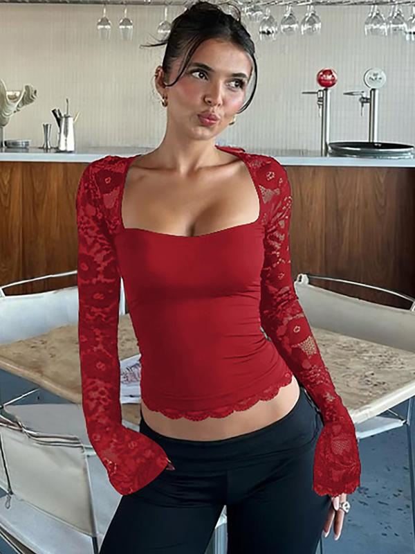 Laia - Camiseta Femenina de Color Liso.